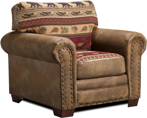Vista 9 de American Furniture Classics Sierra Lodge - Juego de sofá cama de 4 piezas, color marrón Tapiz Sierra Lodge