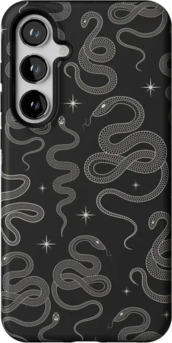 Vista 240 de Casely Funda para Galaxy S9 Postura de cadáver Yoga de esqueleto Diseño protector delgado esencial de doble capa