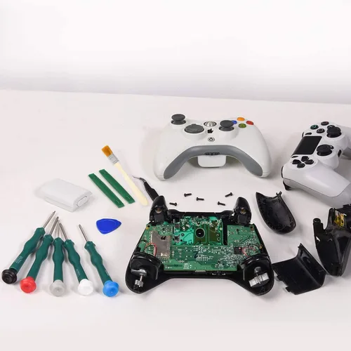 Vista 7 de JAOYSTII T6 T8 T9 T10 Xbox One Juego de destornilladores de seguridad 9 en 1 Torx Kit de herramientas de reparación de destornilladores de seguridad