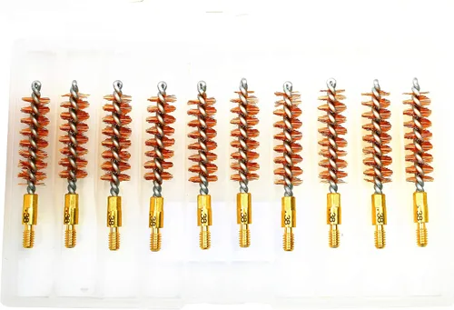 Vista 11 de Cepillos de Ánima de Bronce - Cepillos de Ánima de Calidad Premium para Limpieza y Mantenimiento de Pistolas y Rifles