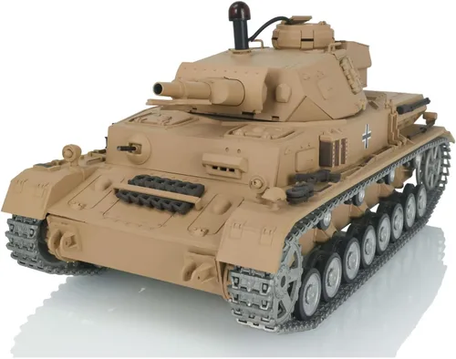 Vista 3 de TOUCAN RC HOBBY Pro Ver Henglong 1/16 7.0 Panzer Iv F RTR Rc Tanque 3858 Ruedas de Metal Pistas,US en Stock