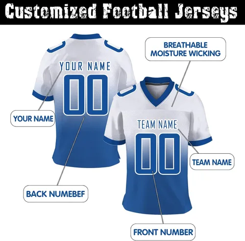 Vista 3 de Camisetas de fútbol personalizadas para hombres y mujeres, personalizadas, con nombre del equipo, camisetas deportivas personalizadas, regalos