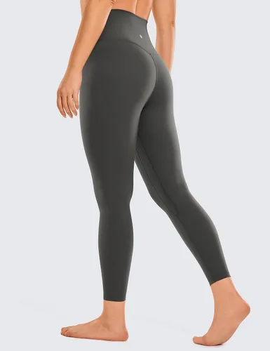 Vista 29 de CRZ YOGA Leggings de entrenamiento para mujer con sensación de desnudez cepillada de 25 pulgadas, pantalones de yoga de compresión de cintura alta