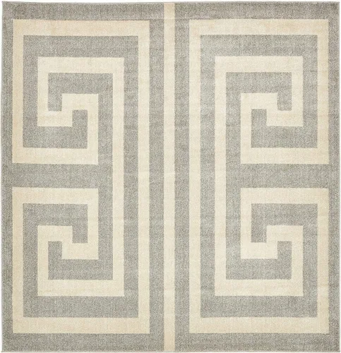 Vista 11 de Unique Loom Athens Collection - Alfombra clásica geométrica moderna con diseño de bordes, 3 pies 3 pulgadas x 5 pies 3 pulgadas, negro/beige negro