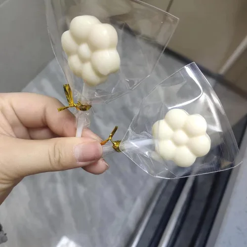 Vista 8 de Molde de silicona para piruletas de flores: el molde de piruleta de chocolate se puede utilizar para hacer una variedad de dulces hechos a mano como