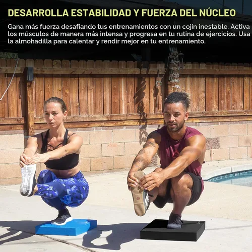 Vista 6 de Prosource Fit - Almohadilla de equilibrio para ejercicio, alfombrilla de espuma acolchada antideslizante y rodillera para entrenamiento de fitness