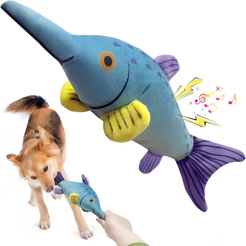 Vista 10 de Fuufome Juguetes chirriantes para perros grandes: juguetes duraderos para perros grandes para razas medianas y pequeñas - Juguetes de peluche