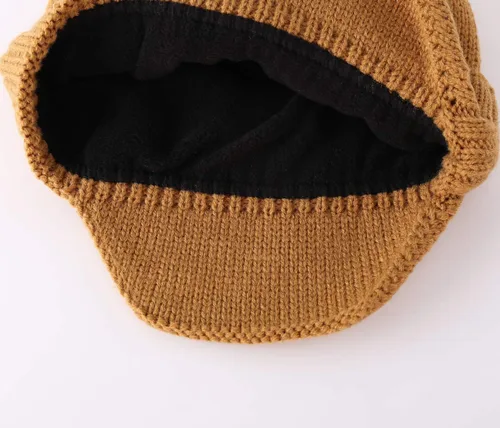 Vista 8 de Home Prefer Gorro de invierno para hombre, gorro de punto con orejeras, gorro con orejas