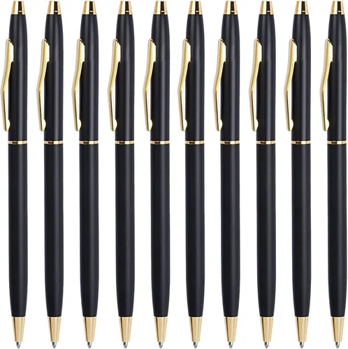Vista 11 de Cambond Bolígrafos de metal – Bolígrafos de tinta negra para firma de libros de invitados de boda, diario y oficina, punta media de 0.039 pulgadas