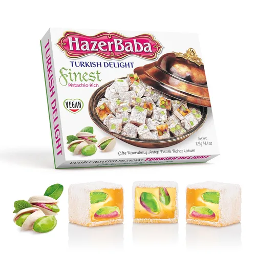 Vista 12 de HazerBaba Caramelo de pistacho turco de doble tostado, 12.3 onzas (paquete de 1)