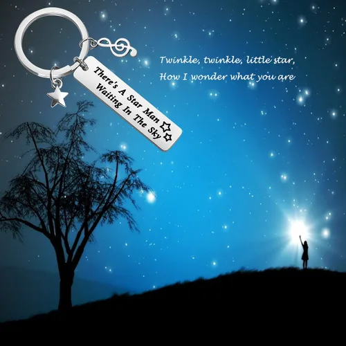 Vista 4 de Regalo inspirado con un hombre de la estrella que espera en el cielo, regalo para un amigo