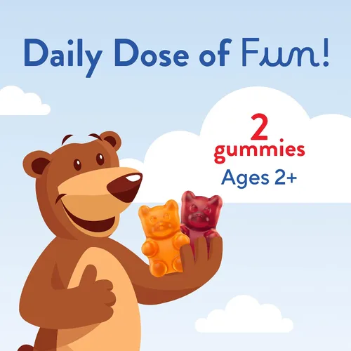 Vista 5 de L'il Critters - Gomitas probióticas para niños, 60 vitaminas gomosas para niños, con fibra prebiótica, 1 mil millones de UFC, sabores variados