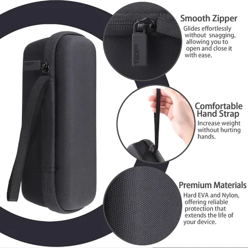 Vista 5 de co2CREA Anker SoundCore A3102 AK-A3102011 bocina portátil Bluetooth para exteriores con bolsa de transporte resistente Negro