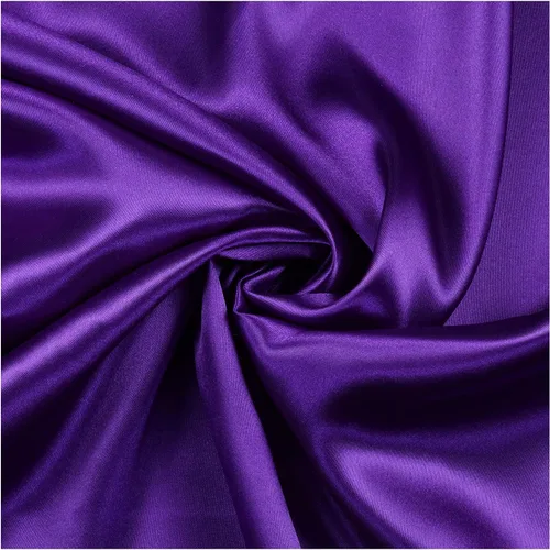 Vista 32 de Tela de satén de 2 yardas, color liso para vestidos de novia, manualidades de moda, disfraces, decoración, satén sedoso, 44 pulgadas