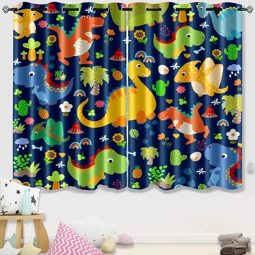 Vista 11 de Cortinas de Gato - Lindas Cortinas Opacas de Gato para Habitación de Niños Decoración Kawaii para Dormitorio de Niñas, 2 Paneles, 82 x 63 pulgadas