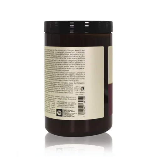 Vista 3 de LINANGE Máscara de reconstrucción de emergencia para cabello muy dañado, tratamiento nutritivo para el cabello, 33.8 onzas