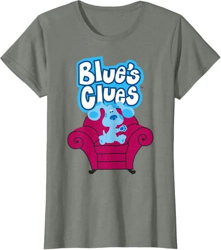Vista 12 de Camiseta Blue's Clues On Red Sofa Negro