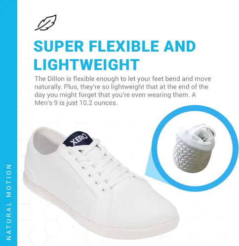 Vista 4 de Xero Shoes Zapatos casuales para caminar descalzos para hombre Dillon Zapatos clásicos para caminar para hombre Cero caída, puntera ancha