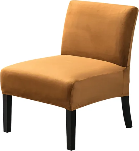 Vista 25 de JIAN YA NA Funda para silla decorativa sin brazos, funda elástica para silla sin brazos, fundas de elastano para sillas sin brazos, funda para silla