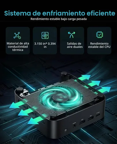 Vista 6 de ACEMAGIC K1 Gaming Mini PC Ryzen 7 7735HS 24GB 512GB SSD Windows 11 Pro