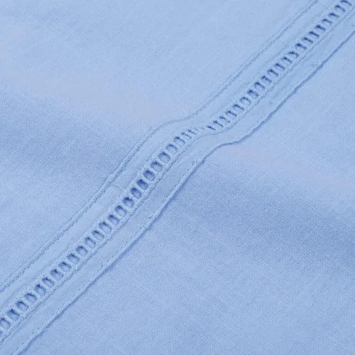 Vista 5 de JEKAOYI Camisas casuales de lino de algodón de manga larga para hombre, con botones, lisas, lisas, enrollables, para verano y playa
