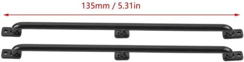 Vista 9 de Carrocería pasamanos de metal izquierda/derecha para 1/10 Escala Rc Crawler Car Upgrade Accesorio