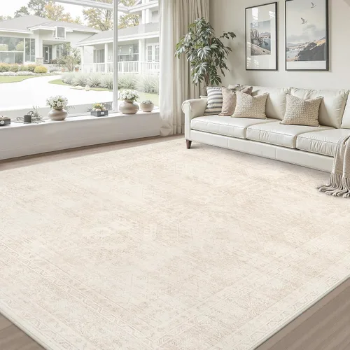 Vista 9 de Alfombras de área 8x10 Sala de estar: Dormitorio Alfombra Lavable Beige