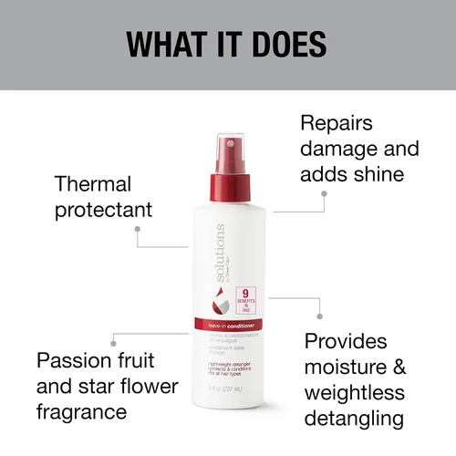 Vista 3 de GREAT CLIPS Solutions - Acondicionador nutritivo sin enjuague, espray de 8 onzas, desenreda e hidrata el cabello