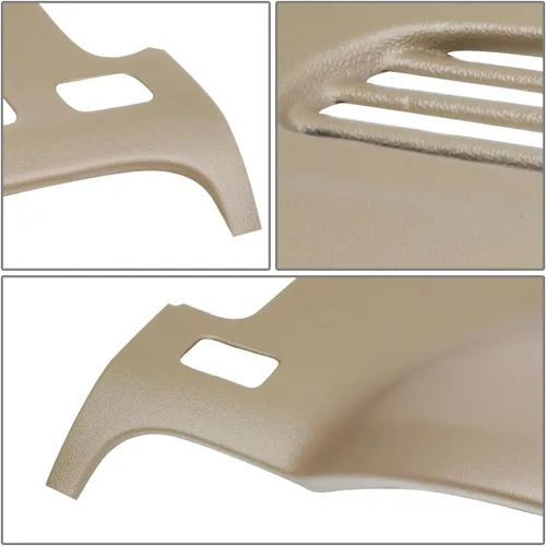 Vista 2 de Auto Dynasty Cubierta de tablero frontal ABS moldeada Compatible con Chevy Tahoe Avalanche Suburban Silverado GMC Yukon XL Sierra 07-14, Beige
