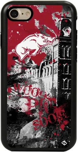 Vista 6 de Guard Dog NCAA - Funda híbrida para iPhone 7/8/SE Paulson Designs, color negro