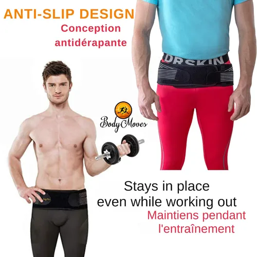 Vista 8 de BodyMoves Sacroilíaco Si Joint Hip Belt PLUS Extensión para hombres y mujeres Estabilización Si Brace alivia la inflamación, alivio del dolor