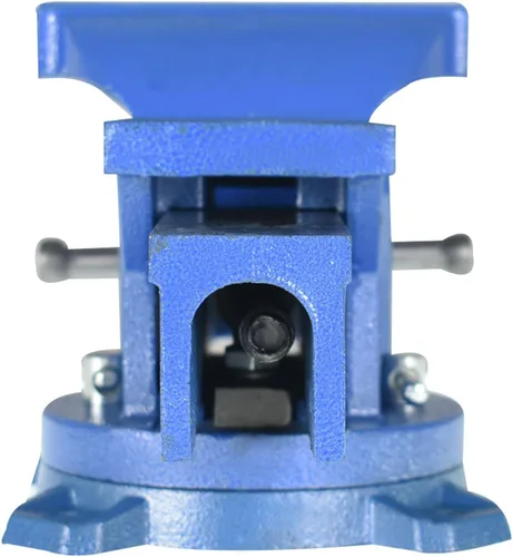 Vista 6 de Herramienta de prensas de banco resistente de 6 pulgadas con base giratoria, fresado de metal con bloqueo de yunque giratorio de 360 grados