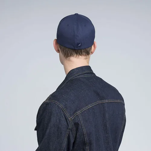 Vista 10 de Kangol Gorra de béisbol de lana Flexfit para hombre, mujer Azul oscuro