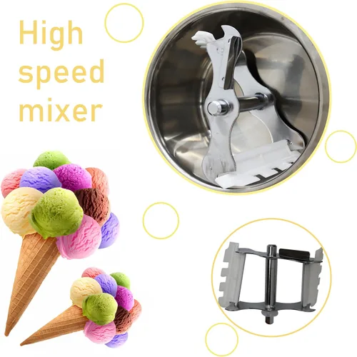 Vista 5 de Rendimiento completamente automático comercial de escritorio de la máquina de helado duro alto