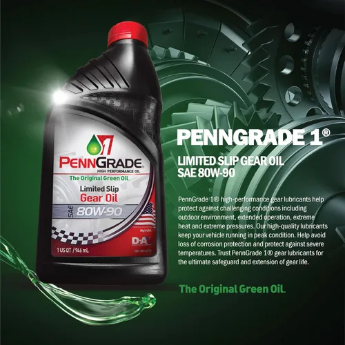 Vista 2 de Penn Grade 1, 77326, Limited Slip GL-5 Gear Oil SAE 80W-90, 1 cuarto de galón