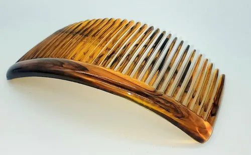 Vista 8 de Good Hair Days Peines laterales de Estados Unidos, 2 peines curvados grandes para el pelo de concha de tortuga para mujeres, giro francés, peinado