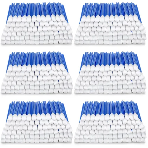 Vista 10 de Dunzy 300 piezas bastoncillos de limpieza de espuma con punta de esponja azul cuadrada rectangular de 5.12" para impresoras de inyección de tinta