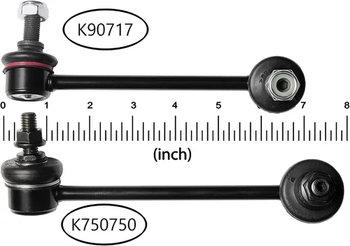 Vista 5 de 4 eslabones de barra estabilizadora delantera y trasera para Honda Pilot 2007-2013 Acura MDX 2010-2013 ZDX 2007-2013