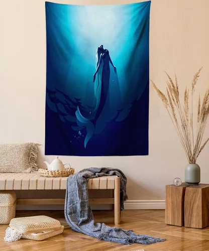 Vista 110 de Ambesonne Tapiz hippie, abrazo de hongos de ensueño y árbol de la vida místico y mandal verde, decoración de tela para colgar en la pared