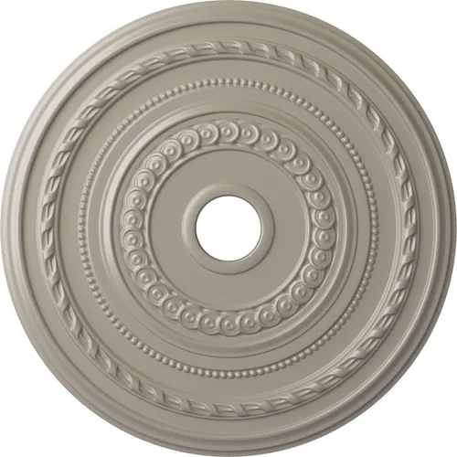 Vista 51 de Ekena Millwork CM25COFCS Cole Medallón de Techo, 25 3/8"OD x 3 3/8"ID x 1 3/8"P, pintado a mano Flash Cobre