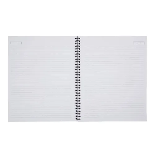 Vista 2 de Office Depot ODUS1402-027 - Cuaderno encuadernado con alambre, 8 7/8 pulgadas x 11 pulgadas, 1 sujeto, rayas estrechas, 160 páginas (80 hojas)