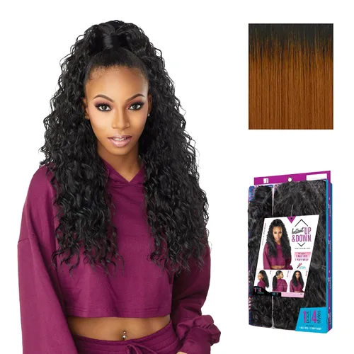 Vista 16 de Sensationnel Instant Updown Halfwig Pony-Iud 2, 1 JETBLACK