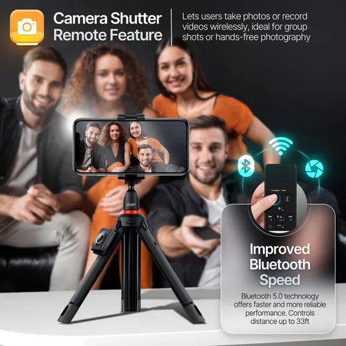 Vista 7 de TNP - Control remoto Bluetooth para iPad iPhone - Trackpad Presentador multimedia para iOS Mac Android Tablet PC - Obturador de cámara inalámbrico