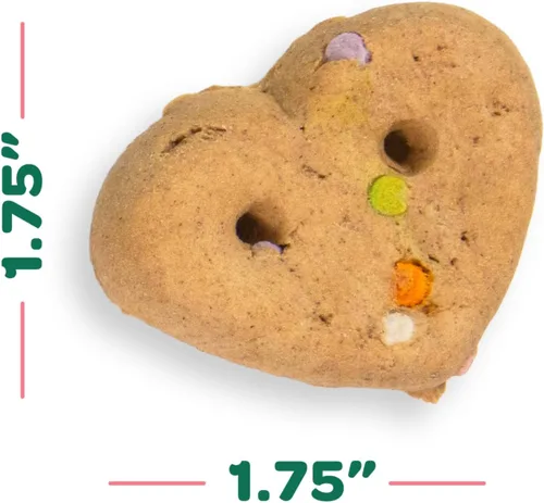 Vista 6 de Wholesome Pride Birthday Biscuits - Golosinas para perros, mantequilla de maní real, todo natural, sin conservantes ni colores artificiales