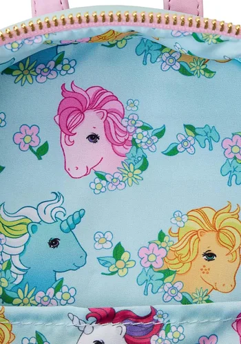 Vista 6 de Loungefly Hasbro My Little Pony 40 aniversario Mini mochila de regalo