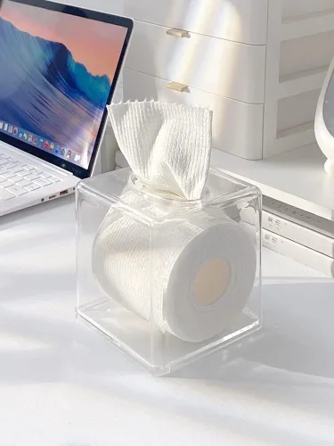Vista 7 de Funda de cuero sintético para caja de pañuelos