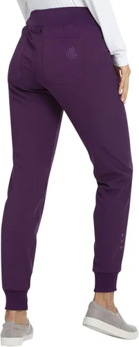 Vista 2 de HeartSoul Pantalones de uniforme médico para mujer, tejido elástico HS030