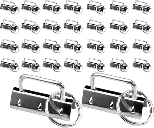 Vista 14 de SPEEDWOX Accesorios para llavero con anillo dividido, juego de correas para manualidades