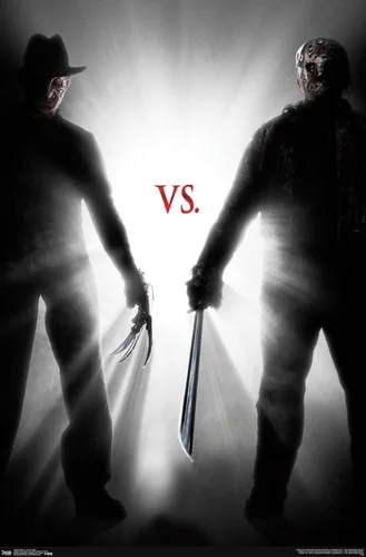Vista 17 de Trends International Freddy vs. Jason - Póster de pared ligero, 14.725 x 22.375 pulgadas, versión enmarcada de madera de granero Versión enmarcada