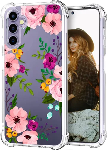 Vista 34 de Hungo Funda compatible con Samsung Galaxy S25 Plus / S24 Plus, diseño femenino estético de diseño femenino S24+ S25+ de astronauta de dibujos